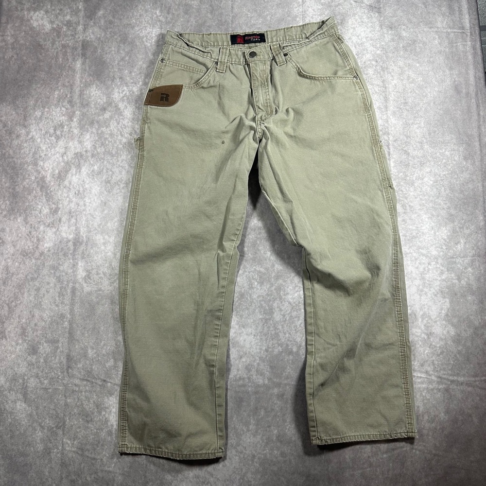 Wrangler Riggs Workwear Mens Khaki Ripstop Carpenter Pants Utility Work 30x28